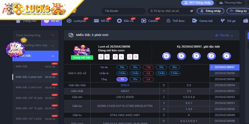 Tham gia chơi Xổ số LUCK8 đơn giản, nhanh chóng chỉ với vài bước thao tác
